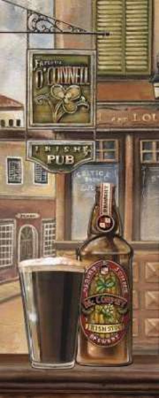 Irish Beer Canvas Art - Charlene Audrey (10 x 20)