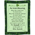 thumbnail image 1 of Irish Blessing Blanket St. Patrick''s Day Throw Blankets for Couch Sofa Positive Encourage Gift for Friends 50x60 Inches, 1 of 6