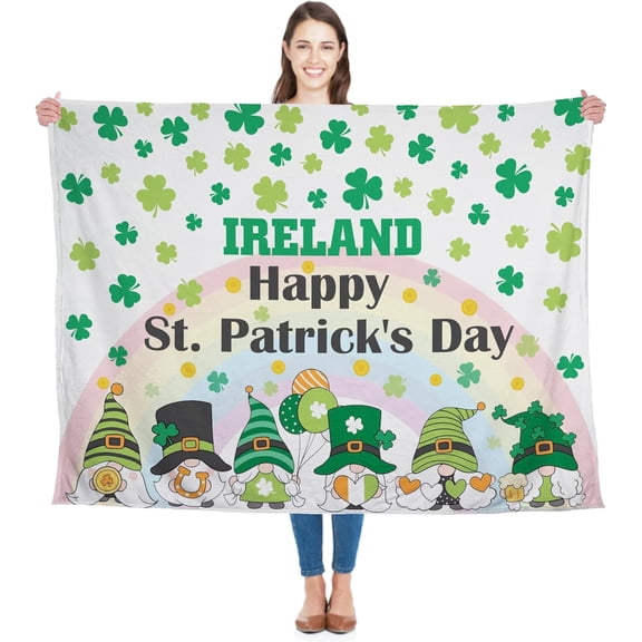 Irish Blessing Gifts for Women Men, Irish Decor Gift for Saint Patrick’s Day, Irish Decor, Birthday Gifts for Women Men, Anniversaries, Weddings, Saint Patrick’s Day Decor Blanket 50"x60"
