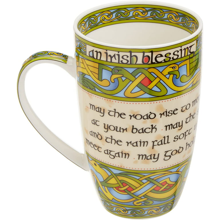 Irish Blessing Mug Celtic Design Capacity 400 ml/14 fl oz Tea Cup Coffe Mug  by Royal Tara 