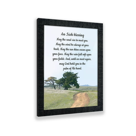 Irish Blessing Wall Decor, May the Road Rise Up to Meet You, Celtic Decor Home Blessing Sign, Irish Gifts for Women. Irish Wall Decor, House Warming Presents for New Home, 2101CH