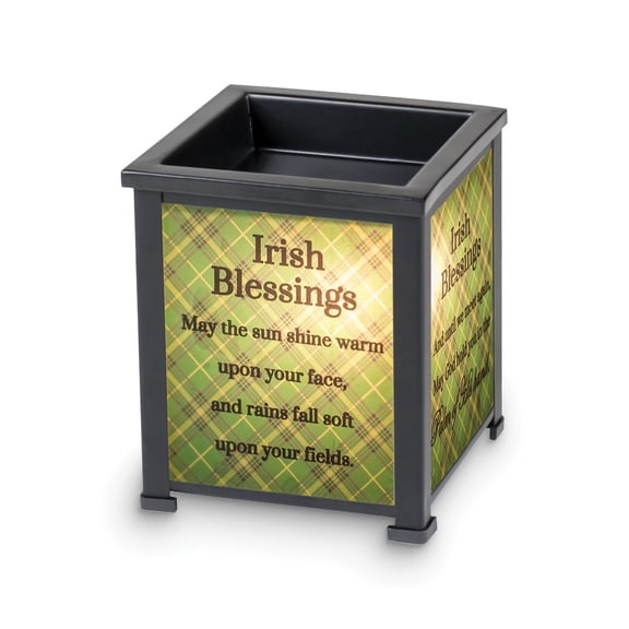 Irish Blessings Frosted Glass Lantern Warmer