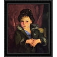 thumbnail image 1 of Irish Boy 28x32 Large Black Ornate Wood Framed Canvas Art by Robert Henri, 1 of 2