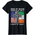 thumbnail image 1 of Irish By Roots American By Birth Patriot By Choice - Ireland T-Shirt, 1 of 3