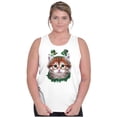 thumbnail image 1 of Irish Cat Lover St Patricks Day Tank Top Tee Shirt Women Brisco Brands S, 1 of 5