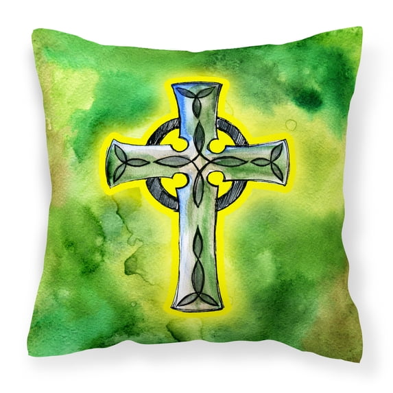 Irish Celtic Cross Fabric Decorative Pillow