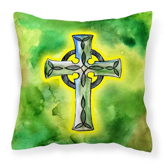Irish Celtic Cross Fabric Decorative Pillow