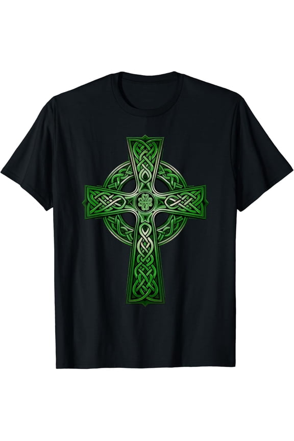 Irish Celtic Cross Holy Trinity T Shirt Size S-5XL