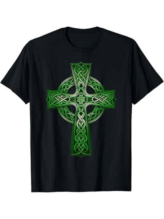 Irish Celtic Cross Knot Holy Trinity Scottish Celt Christian Versatile Look For Everyday Events T-Shirt, Size S-5XL