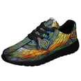 thumbnail image 1 of Irish Celtic Cross St Patrick's Day Shoes Sneakers Black Size 5, 1 of 7