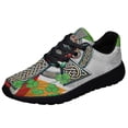 thumbnail image 1 of Irish Celtic Cross With Claddagh Ring And Heart Shoes Sneakers Black Size 7.5, 1 of 7