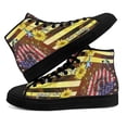 thumbnail image 1 of American flag Faith Hope Love High Top Canvas Shoes Sneakers Black Size 4.5, 1 of 7