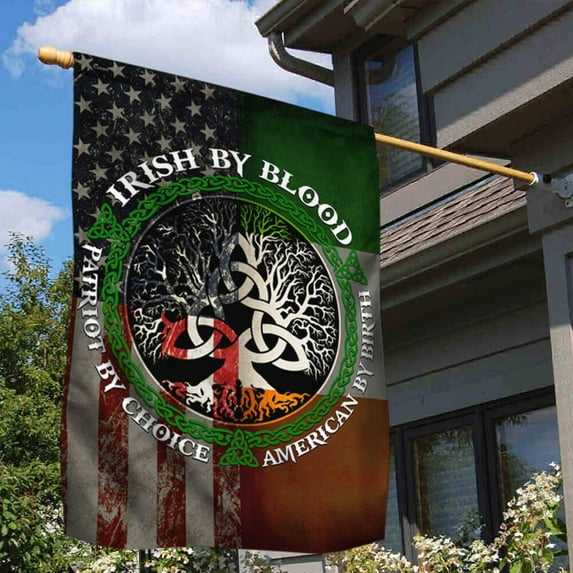Irish Celtic Trinity. Irish American Flag THB3697F - House Flag (29.5" x 39.5")