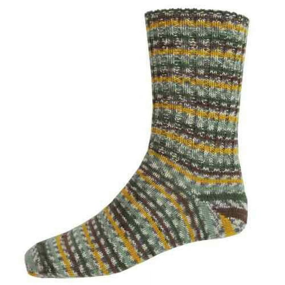 Irish Country Fair Isle Socks For Men Made By Grange Craft, One Size, Earth Tones
