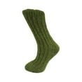 thumbnail image 1 of Irish Country Men’s Green Wool Socks, One Size Made By Grange Crafts, 1 of 1