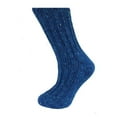 thumbnail image 1 of Irish Country Women's Blue Wool Socks, One Size Made By Grange Crafts, 1 of 1