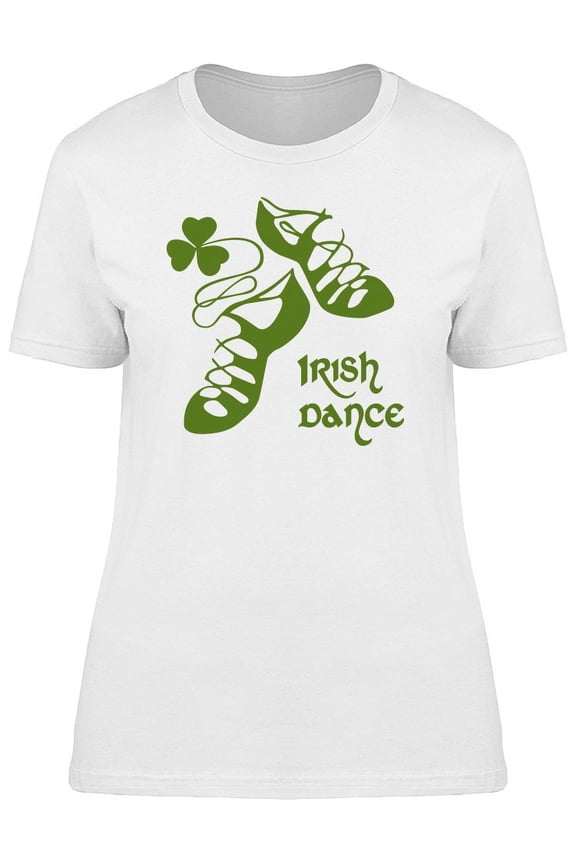 Irish Dance, Cool Shoes Doodle T-Shirt Women -Image by Shutterstock, Female Small