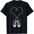 thumbnail image 1 of Irish Dance Shoe Heart String Ceili Instructor Stepdance T-Shirt, 1 of 2