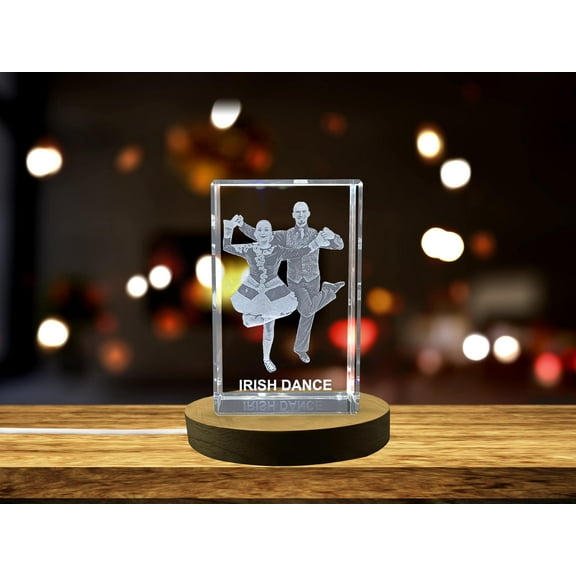 Irish Dancers | 3D Engraved Crystal