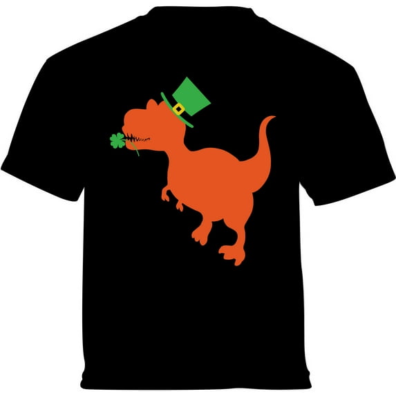 Irish Dinosaur Graphic Shirt - St Patrick's Day Infant Shirt - Irish American Party T-Shirt Boys Girls Outfit Gifts