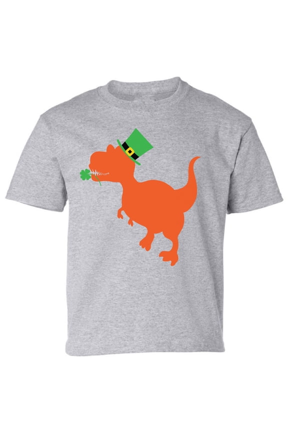 Irish Dinosaur Graphic Shirt - St Patrick's Day Infant Shirt - Irish American Party T-Shirt Boys Girls Outfit Gifts