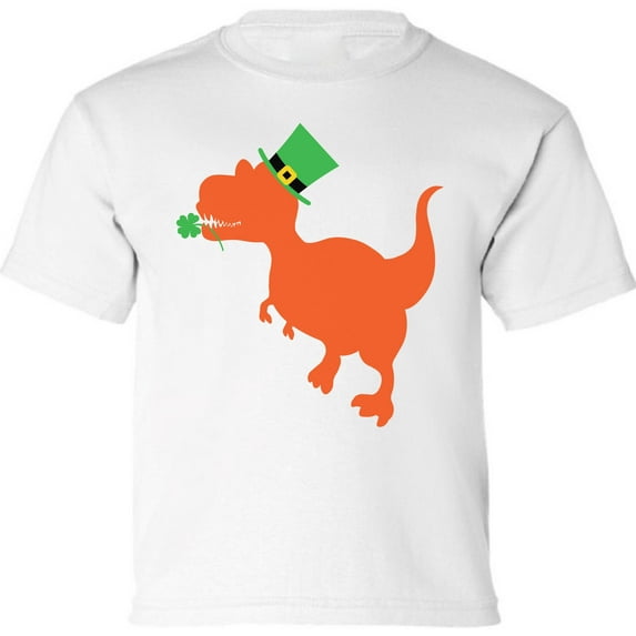 Irish Dinosaur Graphic Shirt - St Patrick's Day Infant Shirt - Irish American Party T-Shirt Boys Girls Outfit Gifts