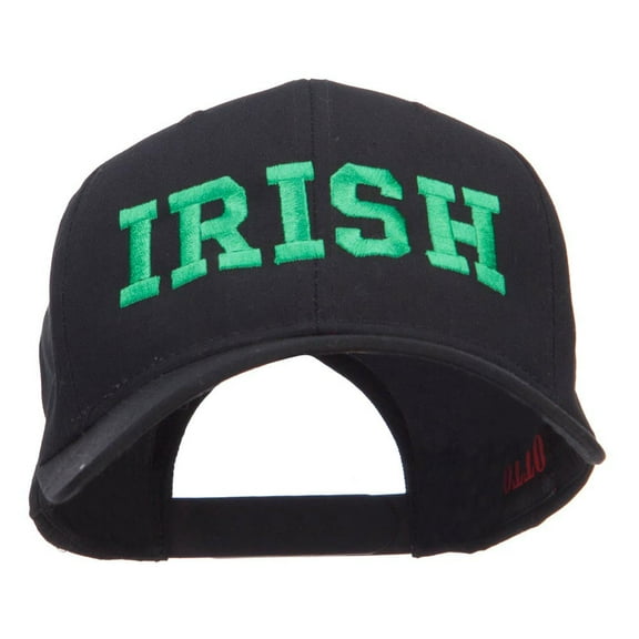 Irish Embroidered High Profile Cap - Black OSFM