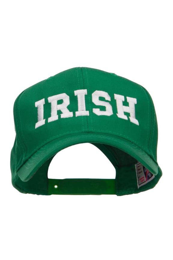 Irish Embroidered High Profile Cap - Kelly OSFM