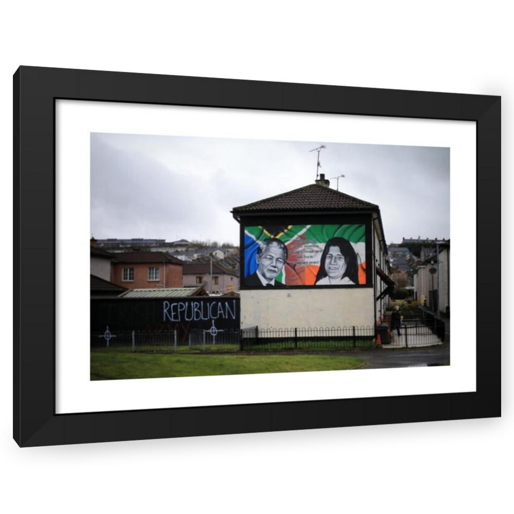 Irish Eye 20x13 Black Modern Wood Framed Wall Art Titled Londonderry