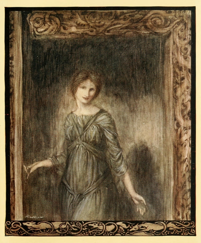 Irish Fairy Tales 1920 Fionns Chamber Canvas Art - A Rackham (18 x 24)