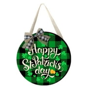 Irish Festival Door Number Stereoscopic Luminous Wood Hanging Decoration For Holiday Party