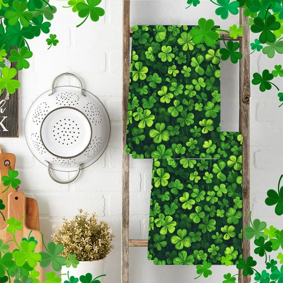 Irish Festival Hand Towel Truck Tree Print Towel Towel Kitchen Decor(C)