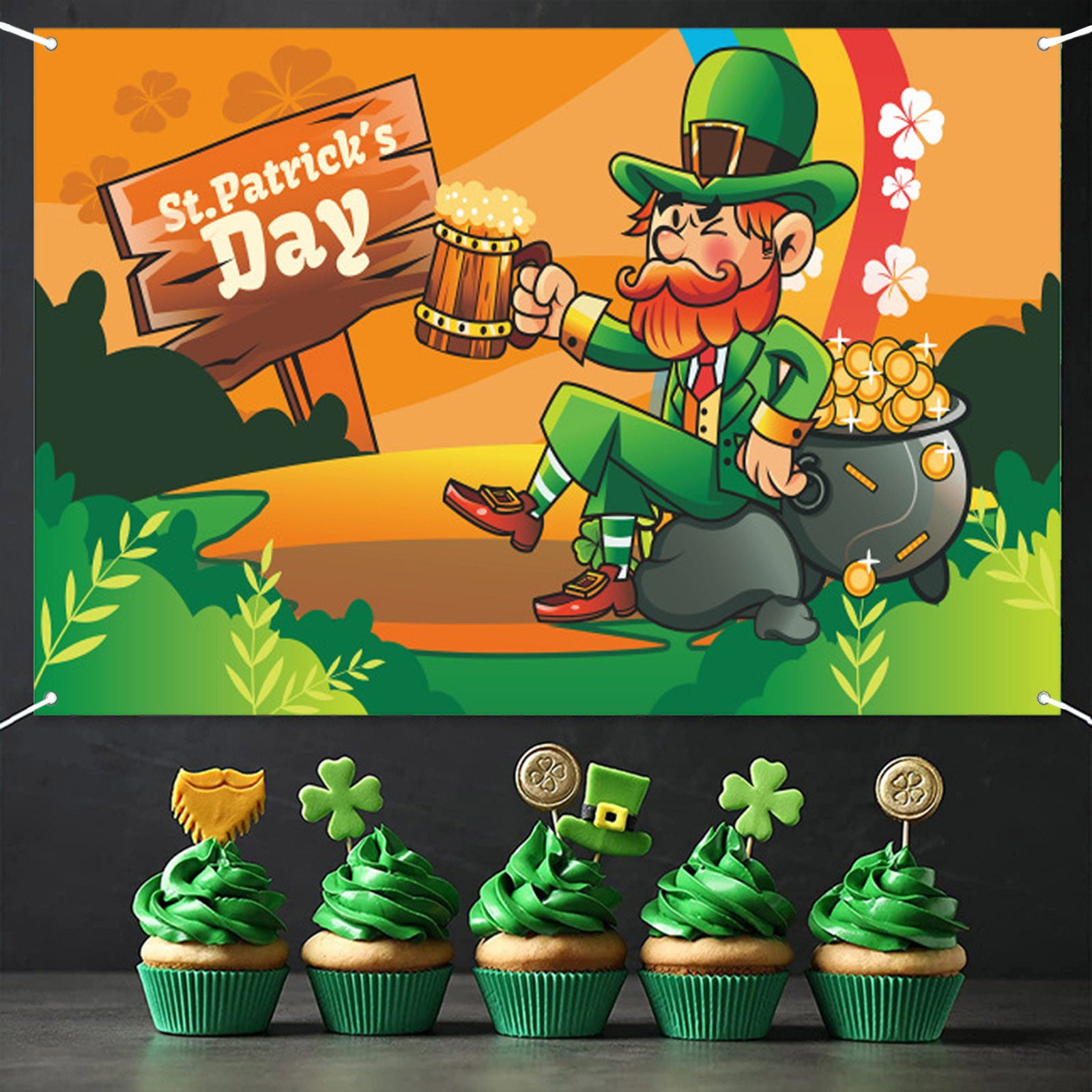 Irish Festive Atmosphere Decorated Tapestry Living Room Bedroom