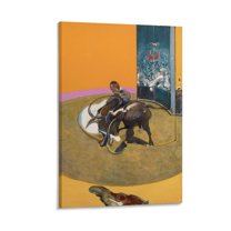 Irish Figurative Painter Francis Bacon Study for A Bullfight Poster Painting On Canvas Wall Art Poster Scroll Picture Print Living Room Walls Decor Home Posters 12x18inch(30x45cm)
