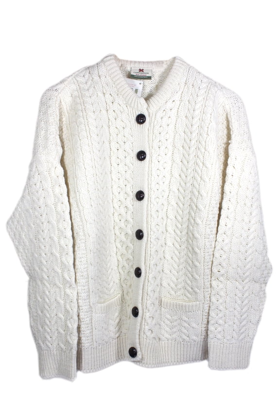Irish Fisherman Sweater Ladies 100% Merino Wool
