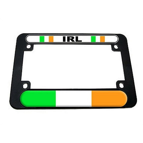 Irish Flag Ireland Country Motorcycle License Plate Frame - No. 1
