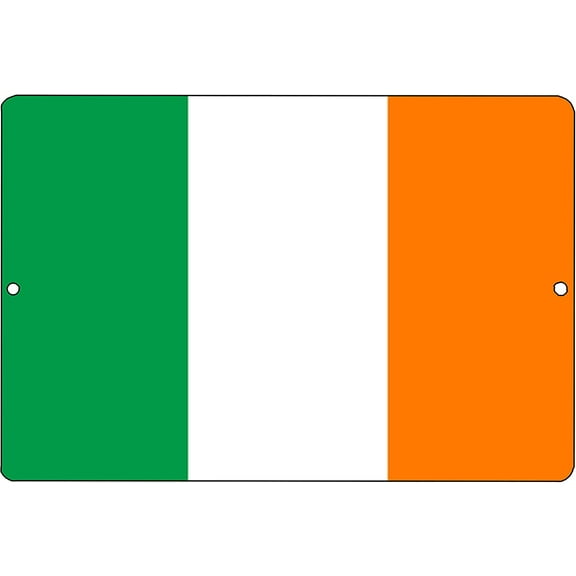 Irish Flag Metal Tin Sign Wall Decor Man Cave Bar Ireland