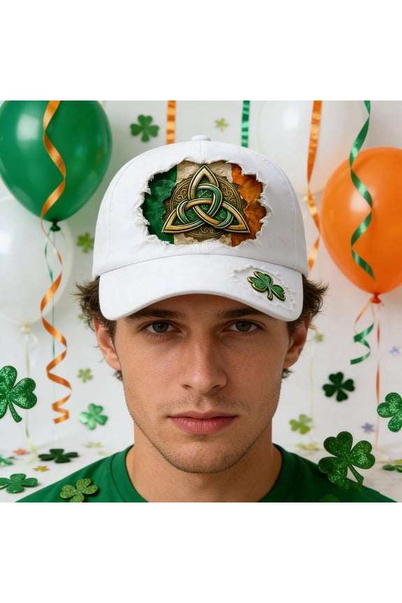 Irish Flat Cap for St Patrick's Day, Traditional Tweedy Dad Hat Men Women, Green Ireland Fitted Cap Gift for Grandpa Grandma, Holiday Accessory