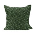thumbnail image 1 of Irish Fluffy Throw Pillow Cushion Cover, National Foliage Pattern Intricate Twigs and Dots Trefoil Botanical Abstraction, Decorative Square Pillow Case, 20" x 20", Black Lime Green, by Ambesonne, 1 of 5