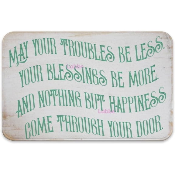 Irish Front Door Mat Mat Kitchen Floor Irish Flag Distressed Republic of Ireland Shamrock 4 Leaf Clover St Patricks Floor Mat Entrance Mat Indoor Welcome Doormat Decoration 16x24 inch