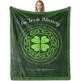 thumbnail image 1 of Irish Gifts for Women Men, Irish Blessing Gifts, Best Birthday Celtic Gift for Women Men, Saint Patrick’s Day Gift, Irishes Blessing Present Ideas Blanket 50"x60", 1 of 1