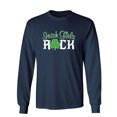 thumbnail image 1 of Irish Girls Rock Patricks Day Gift Sarcastic Humor Novelty Men's Long Sleeve Shirts, 1 of 3