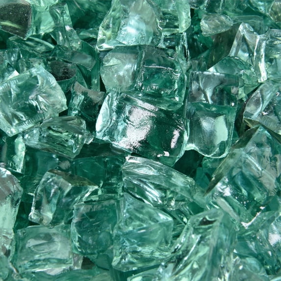 Irish Green Fire Pit Glass | 1/2", Reflective, 10 lbs