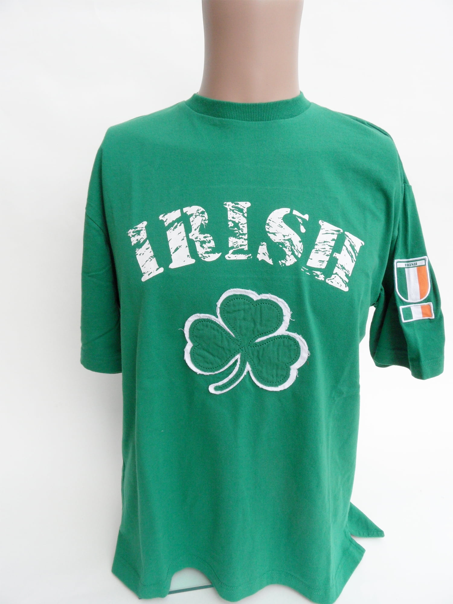 Irish Green "IRISH" Short Sleeved T-Shirt - Donegal Bay - Unisex - L