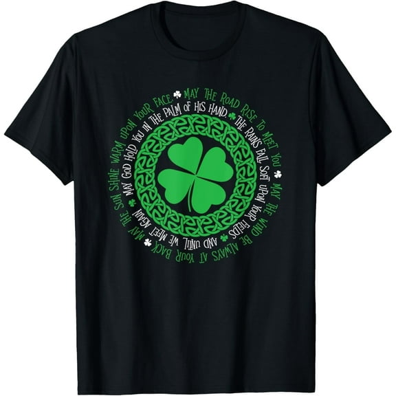 Irish Heritage Shirts Blessing Celtic Knot 4 Leaf Clover - St. Patrick's Day T-Shirt