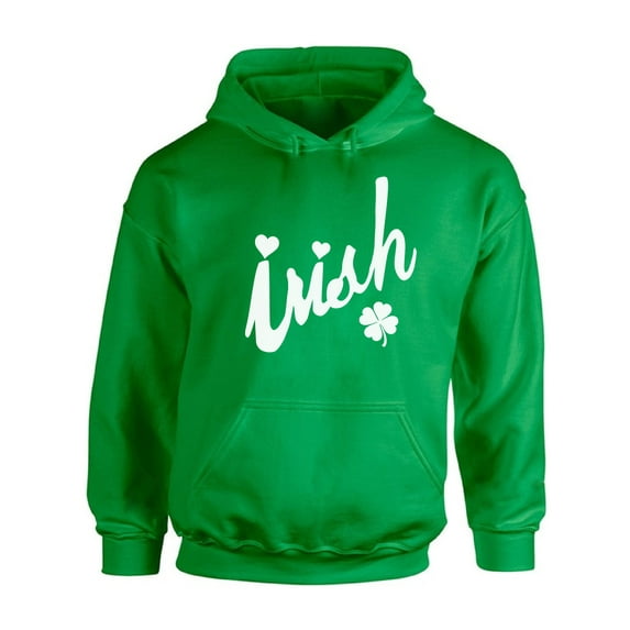 Irish Hoodie St Patrick's Day Hooded Sweatshirt Men's Shamrock Top Lucky Clover Hoodie Sweater for Women Paddy's Day Party