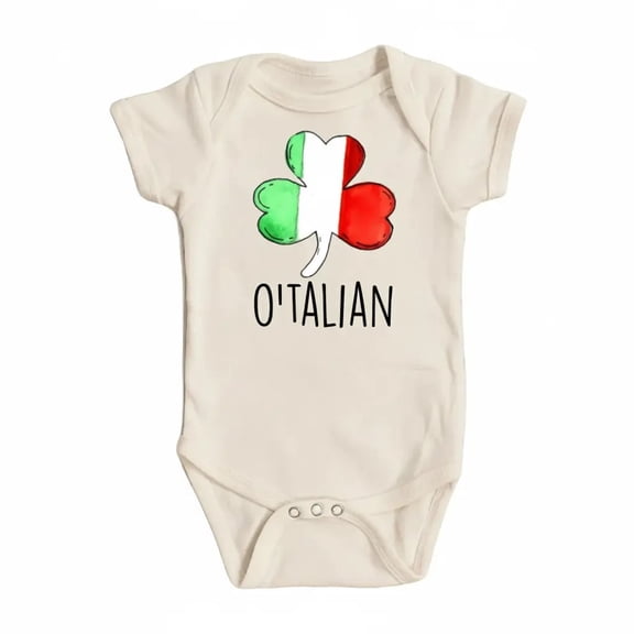 Irish Italian Newborn Gift Baby Bodysuit