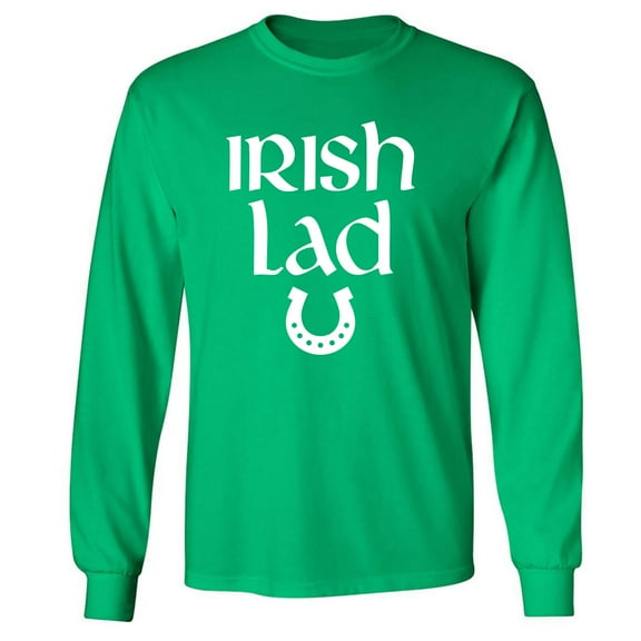 Irish Lad (horseshoe) Adult Long Sleeve T-shirt