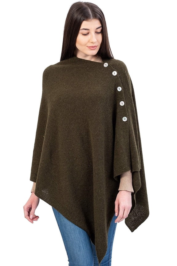 Irish Lambswool Shawl Wrap Lightweight Poncho Oversized Scarf, Irish Wool Shawl Knitted Bridal Ruana Wrap Women's Irish Cape Made in Ireland