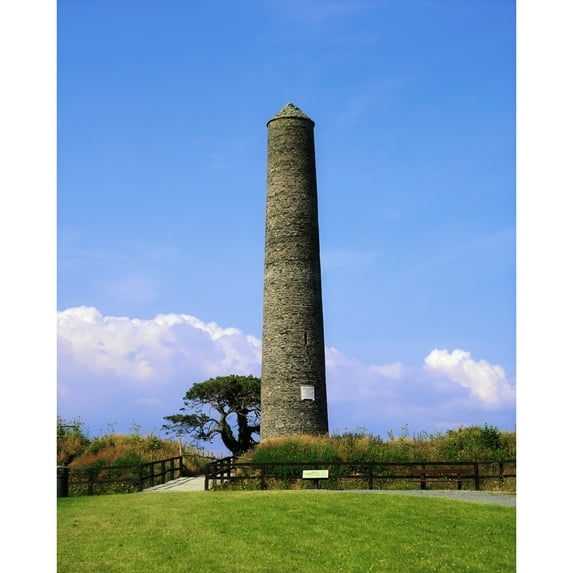 Irish National Heritage Park Co Wexford Ireland; Round Tower Replica Built In 1857 by The Irish Image Collection / Design Pics